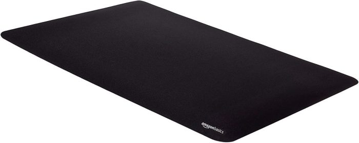 Amazon Basics Large Extended Computer Rectangular Mouse Pad, 16.7 x 35.7 inch, Black - Image 1